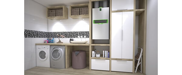 ALDES - Kit VMC double flux connectée InspirAIR® Top 450 Premium avec télécommande et siphon - ALDES - 11027109 - large