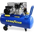 GOODYEAR - Compresseur d'air 10 bars Réservoir 100L à Courroie 3CV 2250W Débit air 350L/min GOODYEAR - vignette