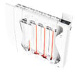 THERMOR - Radiateur à inertie connecté Bilbao 4 Thermor - Bas - 1400W - Gris ardoise - vignette