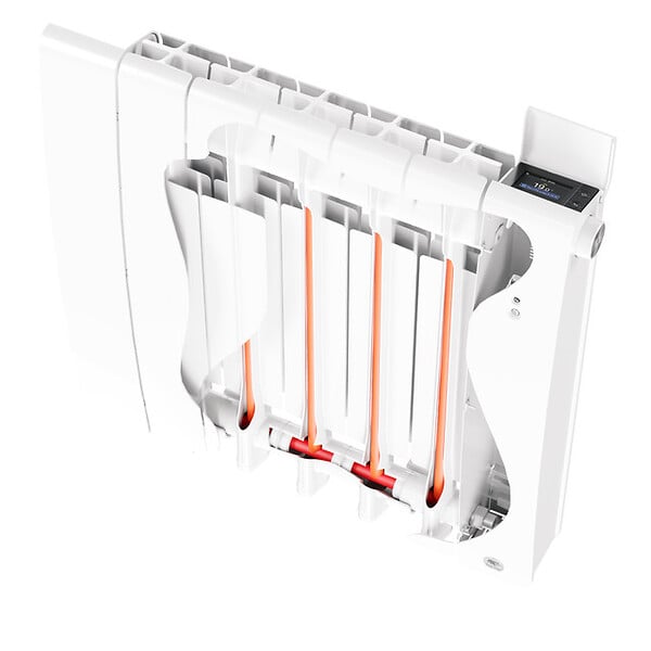 THERMOR - Radiateur à inertie connecté Bilbao 4 Thermor - Bas - 1400W - Gris ardoise - large