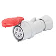 GEWISS - Prise mobile droite rouge câblage rapide 32A/400V - 3P+T - IP44/IP54 - GEWISS - GW62019FH - vignette