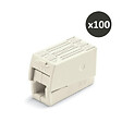 WAGO - Lot de 100 bornes pour luminaires WAGO 2,5 mm² / 2 rigides - 1 souple / 105°C / Blanc - vignette