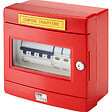 GEWISS - Coffret de coupure d'urgence chaufferie Triphasé + Neutre 32A/10A 2 voyants - GEWISS - FR60160 - vignette