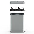 KITCHEN MOVE - Poubelle de tri 2x30L TALLIN inox open top - vignette