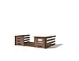 ALTANKA - Terrasse en bois avec balustrade pour abri en bois - 6m2 - 3m x 2m - imprégnée - couleur: marron - DOM147 - vignette