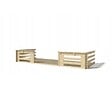 ALTANKA - Terrasse en bois avec balustrade pour abri en bois - 10m2 - 5m x 2m - couleur: naturel - DOM601 - vignette