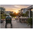 INTEC - Barbecue à charbon de bois Kamado Céramique Vert - 2 zones de cuisson Grill & Fumoir Ø56cm - Barbecue mobile + 2 tablettes INTEC - vignette