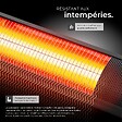 TECTAKE - Radiateur infrarouge Solaris Horizon 3000W, boîtier en aluminium noir - vignette
