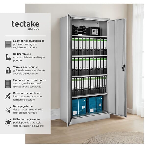 TECTAKE - 2 pièces transats aluminium et résine tressée ajustables avec table noir 180 x 90 x 40 cm - large