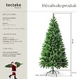 TECTAKE - Sapin de Noël artificiel moulé par injection avec support métallique vert - vignette
