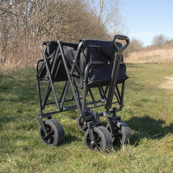 KZ GARDEN - Chariot de Transport pliable 402 Litres Chariot de Jardin avec Poignée Charge 50Kg Tissu OXFORD - large