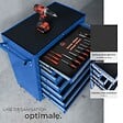 TECTAKE - Servante d'atelier 7 tiroirs bleu - vignette