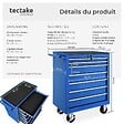 TECTAKE - Servante d'atelier 7 tiroirs bleu - vignette