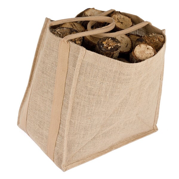 SOMAGIC - Sac à bûches en jute - large