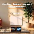 BESTHERM - Radiateur électrique fixe à inertie sèche - Double cœur de chauffe - BESTHERM - NEMESIS 1000W - horizontal blanc - NF - vignette