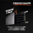 BESTHERM - Radiateur électrique fixe à inertie sèche - Double cœur de chauffe - BESTHERM - NEMESIS 1000W - horizontal blanc - NF - vignette