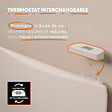 BESTHERM - Radiateur électrique fixe à inertie sèche céramique 1500W plug & play OVEO horizontal blanc - vignette