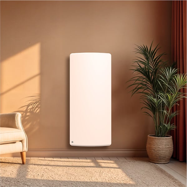 BESTHERM - Radiateur électrique fixe à inertie sèche céramique - BESTHERM - ARIA 2000W  - vertical blanc - large