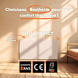 BESTHERM - Radiateur électrique fixe connecté WiFi à inertie sèche céramique - BESTHERM - ILLO CONNECT 2000W - horizontal blanc - vignette
