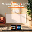 BESTHERM - Radiateur électrique fixe à inertie sèche - Double cœur de chauffe - BESTHERM - NEMESIS 2000W - horizontal blanc - NF - vignette