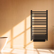 BESTHERM - Sèche-serviette électrique sans fluide avec soufflerie - BESTHERM - HESTIA 500 + 1000W - noir - vignette