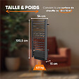 BESTHERM - Sèche-serviette électrique sans fluide avec soufflerie - BESTHERM - HESTIA 500 + 1000W - noir - vignette