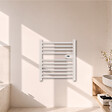 Sèche-Serviette Électrique Sans Fluide BESTHERM HESTIA 300W – Blanc, H.62 X L.54 Cm – Chaleur Homogène Et Programmation Intuitive