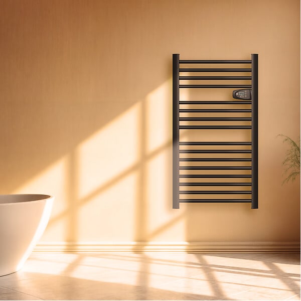 BESTHERM - Sèche-serviette électrique sans fluide - BESTHERM - HESTIA 500W - noir - large