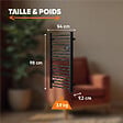 BESTHERM - Sèche-serviette électrique sans fluide - BESTHERM - HESTIA 500W - noir - vignette