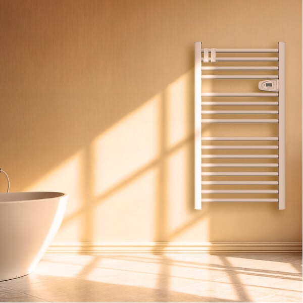 BESTHERM - Sèche-serviette électrique sans fluide - BESTHERM - HESTIA 500W - blanc - large