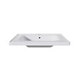 Ensemble Meuble de salle de bain + Miroir - Blanc - Largeur : 60cm - vignette
