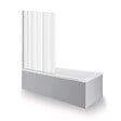 DURAVIT - Baignoire droite No.1 180 x 85 cm + Pare bain gauche AURYS Raywall chromé version gauche - vignette