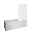 DURAVIT - Baignoire droite D-Code 160 x70 cm + Pare bain droit AURYS Raywall chromé - vignette