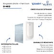 DURAVIT - Baignoire droite D-Neo 170 x75 cm + Pare bain gauche AURYS Raywall chromé - vignette
