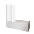 DURAVIT - Baignoire droite D-Code 170 x75 cm + Pare bain gauche AURYS Raywall chromé version gauche - vignette