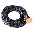 ZENITECH - Rallonge étanche 2P H05VV-F 2x1,5mm² 10m avec clip de fixation - orange - Zenitech - vignette