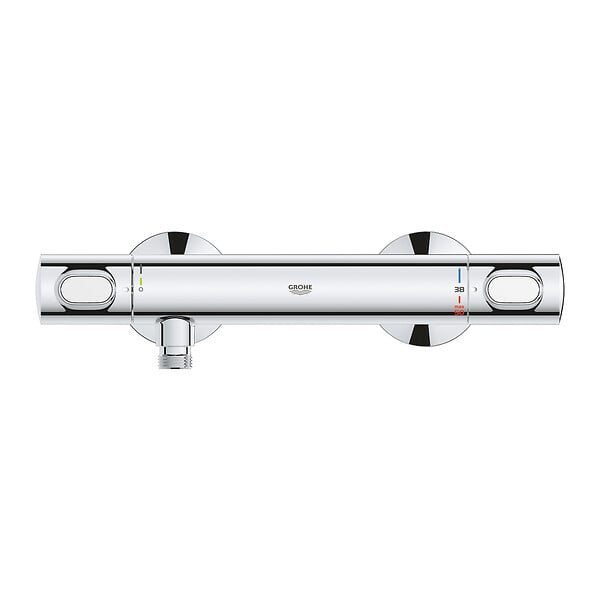 GROHE - Mitigeur de douche thermostatique mural chromé GROHTHERM 500 GROHE 34795000 - large