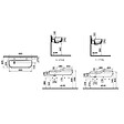 VITRA - Pack lavabo pour enfant VitrA Sento Kids 85 cm + cache siphon + Mitigeur lavabo jaune et vert - vignette