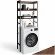 TECTAKE - Étagère de salle de bain Seattle Bois foncé industriel, rustique - vignette