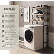 TECTAKE - Étagère de salle de bain Seattle Bois clair industriel, Chêne Sonoma - vignette