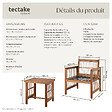 TECTAKE - Ensemble lounge EIVISSA au design en corde marron naturel - vignette