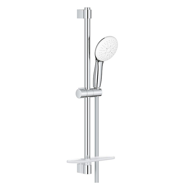 GROHE - Ensemble douchette TEMPESTA à 3 jest 600mm + porte savon GROHE PROFESSIONAL 27600003 - large