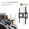 TECTAKE - Support mural TV 26"- 75" fixe noir - vignette