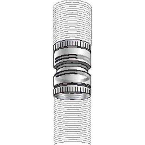 UBBINK - Raccord conduit - Raccord Flexible à flexible D 80 - Raccord flexible Ø83 à flexible Ø80 - large