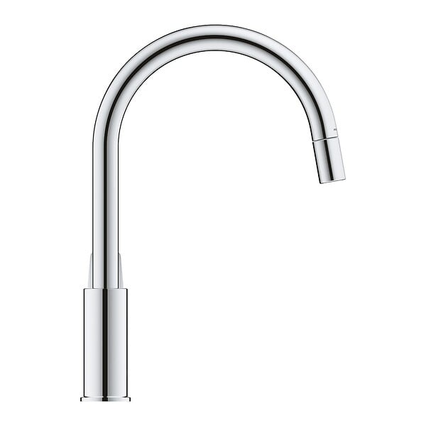 GROHE - Mitigeur évier BAULOOP bec haut avec douchette extractible GROHE 30543000 - large