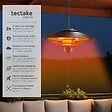 TECTAKE - Radiateur infrarouge Solaris Orbit 2500 W, boîtier en aluminium noir - vignette