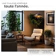 TECTAKE - Radiateur infrarouge Solaris Orbit 2500 W, boîtier en aluminium noir - vignette