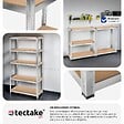 TECTAKE - Étagère robuste pour charges lourdes argent - vignette