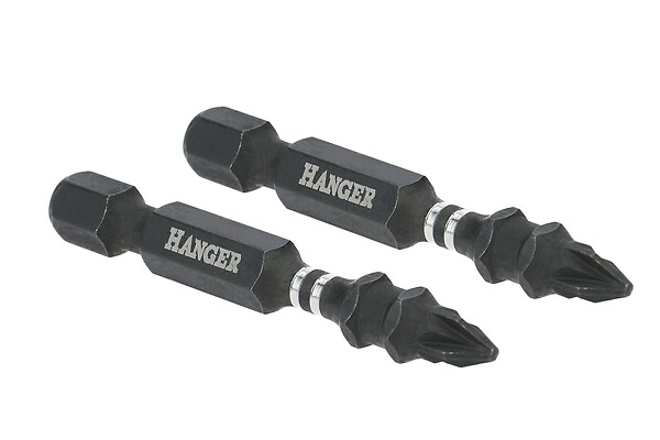 HANGER - Embouts impact 1/4'' cruciformes PZ2 longueur 75mm - HANGER - 134079 - large
