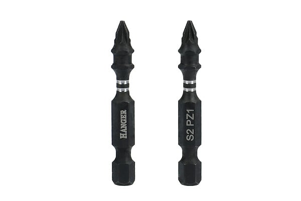 HANGER - Embouts impact 1/4'' cruciformes PZ1 longueur 75mm - HANGER - 134078 - large